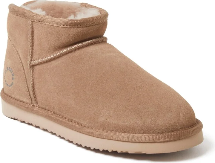Fireside by Dearfoams Women's Riverland Genuine Shearling Micro Bootie