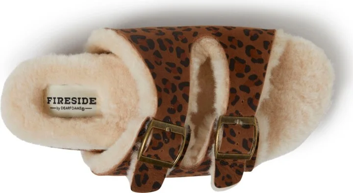 Fireside by Dearfoams Women's Tamworth Genuine Shearling Double Band Sandal - Image 6