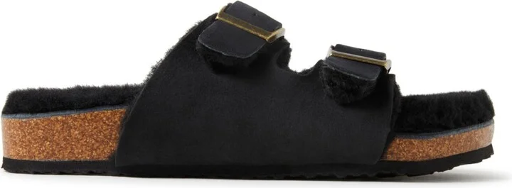 Fireside by Dearfoams Women's Tamworth Genuine Shearling Double Band Sandal - Image 8