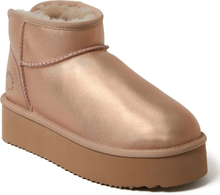 Fireside Kingston Genuine Shearling Platform Bootie
