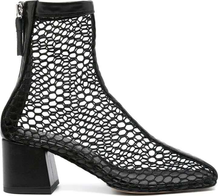 Firme 65mm mesh ankle boots