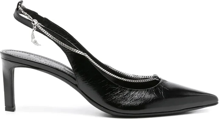 First Night 60mm slingback pumps