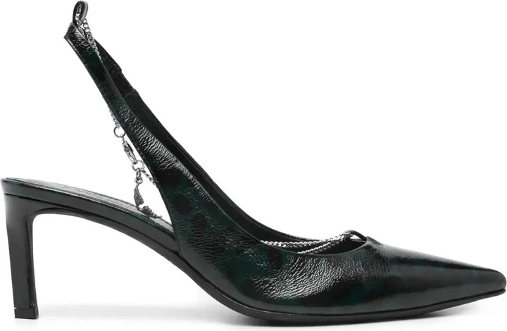 First Night Court 68mm leather pumps