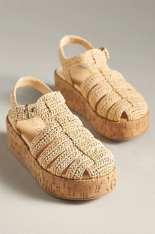 Fisherman Cork-Bottom Platform Flats - Image 2