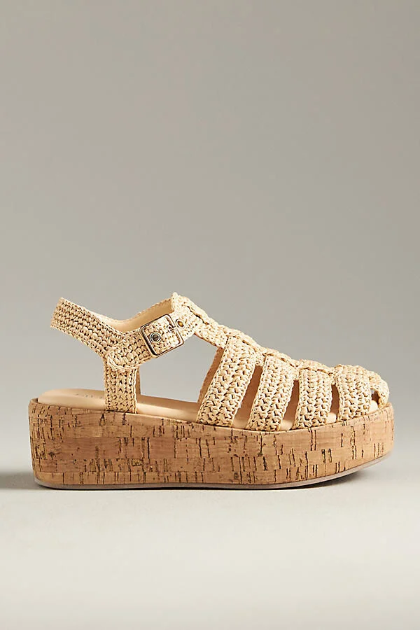 Fisherman Cork-Bottom Platform Flats