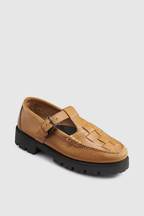 Fisherman Mary Jane Flats - Image 2