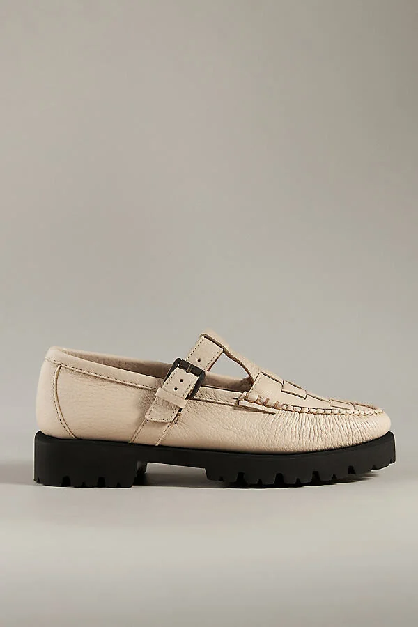 Fisherman Mary Jane Flats