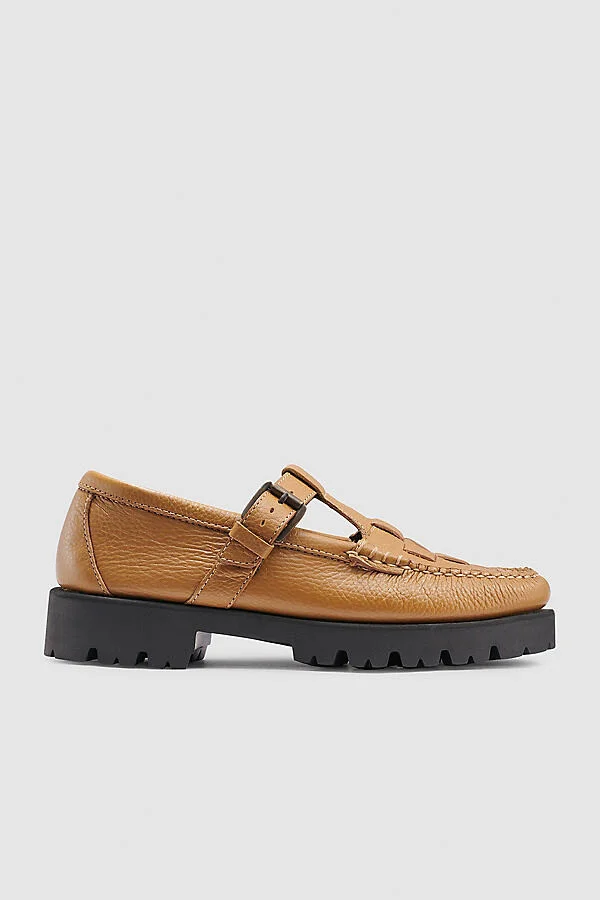 Fisherman Mary Jane Flats