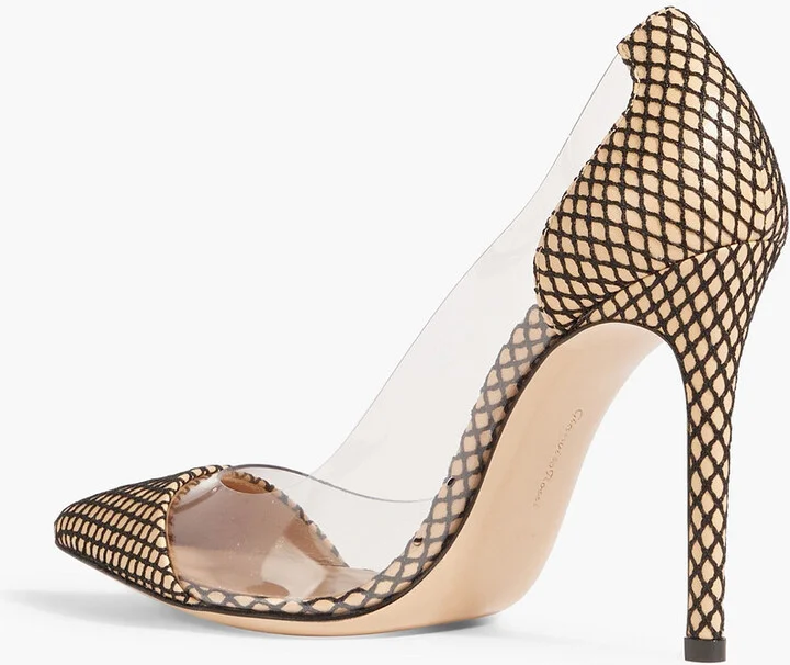 Fishnet and PVC pumps - Image 3