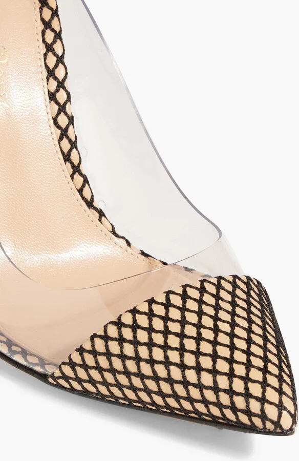 Fishnet and PVC pumps - Image 4