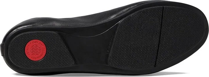 FitFlop Allegro Ballerina Flat Women's Flat Shoes Black : 5 M (B), Leather - Image 4