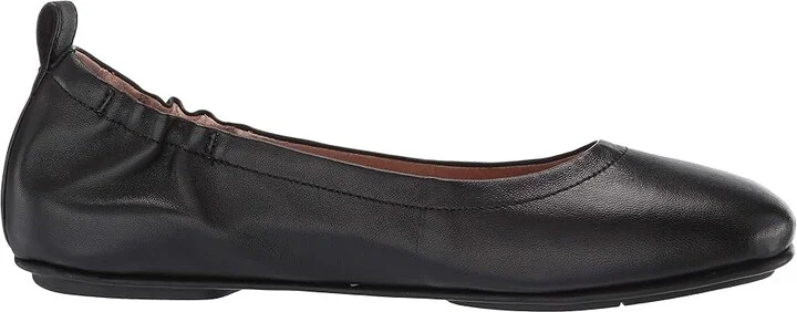 FitFlop Allegro Ballerina Flat Women's Flat Shoes Black : 5 M (B), Leather - Image 8
