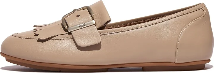 FitFlop ALLEGRO Fringe Buckled Leather Loafers