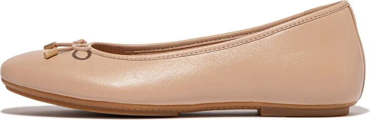 FitFlop DELICATO Bow Soft Leather Ballerinas