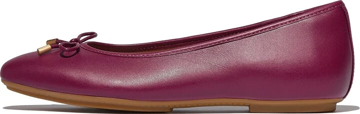 FitFlop DELICATO Bow Soft Leather Ballerinas