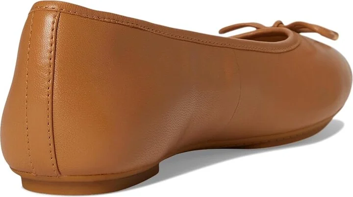 FitFlop Delicato Bow Soft Leather Ballerinas Women's Flat Shoes Desert Tan : 8 M (B), Leather/Rubber - Image 4