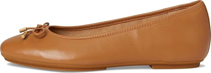 FitFlop Delicato Bow Soft Leather Ballerinas Women's Flat Shoes Desert Tan : 8 M (B), Leather/Rubber - Image 6