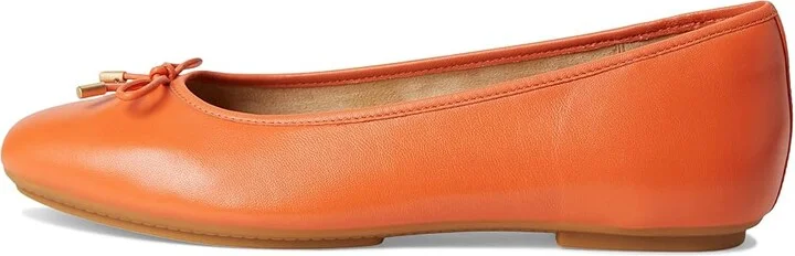 FitFlop Delicato Bow Soft Leather Ballerinas Women's Flat Shoes Satsuma : 8 M (B), Leather/Rubber - Image 6