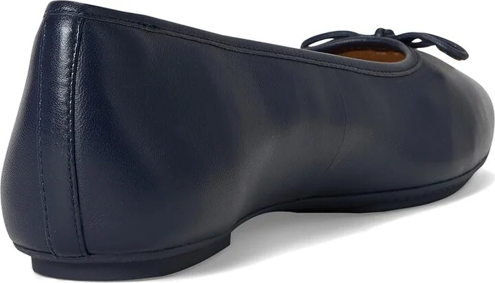 FitFlop Delicato Bow Soft Leather Ballet Flats Women's Shoes Midnight Navy : 8.5 M (B) - Image 4