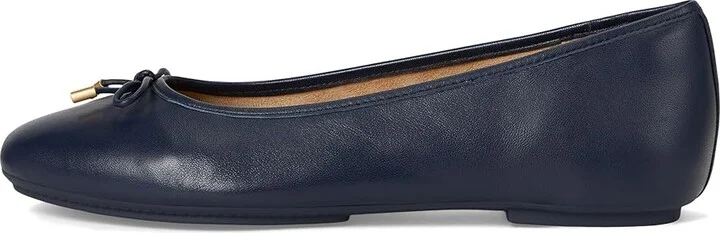 FitFlop Delicato Bow Soft Leather Ballet Flats Women's Shoes Midnight Navy : 8.5 M (B) - Image 6