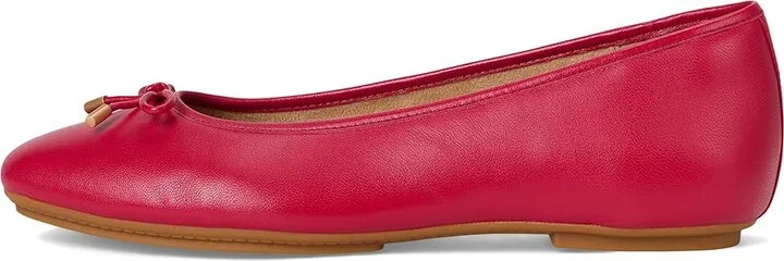 FitFlop Delicato Bow Soft Leather Ballet Flats Women's Shoes Redberry : 7 M (B) - Image 6