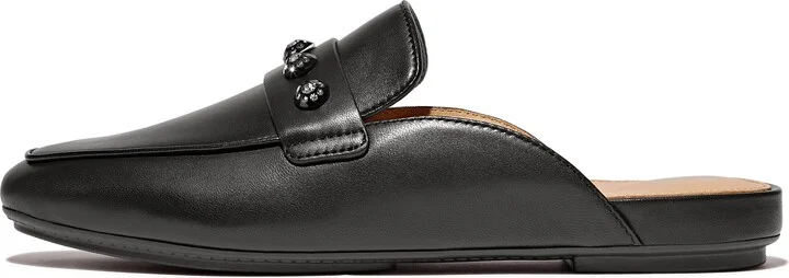 FitFlop DELICATO Crystal-Cluster Leather Mules