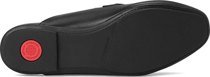 FitFlop Delicato Crystal-Cluster Soft Leather Mules Women's Flat Shoes Black : 8 M (B), EVA/Leather/Nappa - Image 3