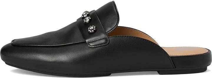 FitFlop Delicato Crystal-Cluster Soft Leather Mules Women's Flat Shoes Black : 8 M (B), EVA/Leather/Nappa - Image 6