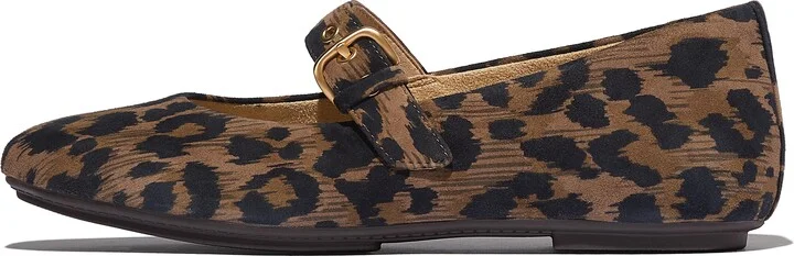 FitFlop DELICATO Leopard Suede Mary Janes