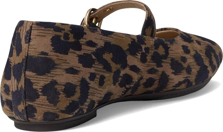 FitFlop Delicato Leopard Suede Mary Janes Women's Shoes Chocolate Mix : 7.5 M (B) - Image 4