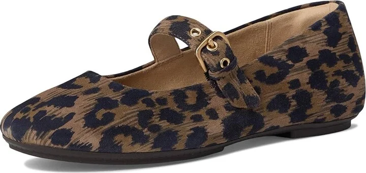 FitFlop Delicato Leopard Suede Mary Janes Women's Shoes Chocolate Mix : 7.5 M (B) - Image 5