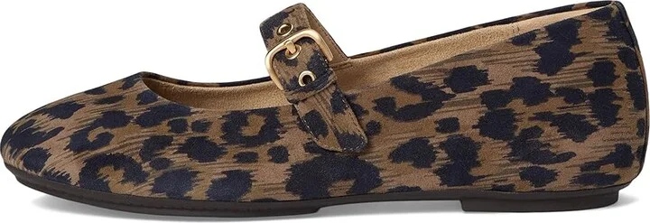 FitFlop Delicato Leopard Suede Mary Janes Women's Shoes Chocolate Mix : 7.5 M (B) - Image 6