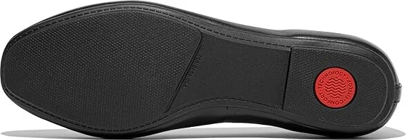 FitFlop Delicato Soft Leather Loafers Women's Flat Shoes Black : 6 M (B) - Image 3