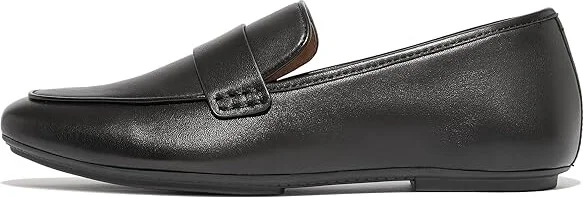 FitFlop Delicato Soft Leather Loafers Women's Flat Shoes Black : 6 M (B) - Image 5