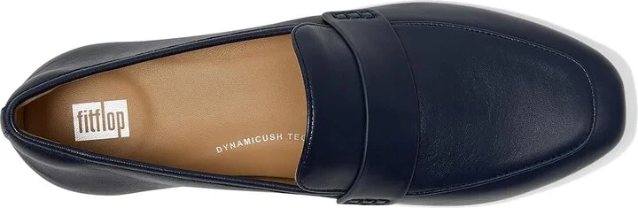 FitFlop Delicato Soft Leather Loafers Women's Shoes Midnight Navy : 6.5 M (B) - Image 2