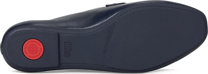 FitFlop Delicato Soft Leather Loafers Women's Shoes Midnight Navy : 6.5 M (B) - Image 3