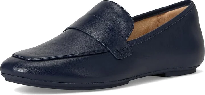 FitFlop Delicato Soft Leather Loafers Women's Shoes Midnight Navy : 6.5 M (B) - Image 5