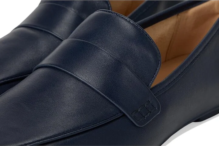 FitFlop Delicato Soft Leather Loafers Women's Shoes Midnight Navy : 6.5 M (B) - Image 7