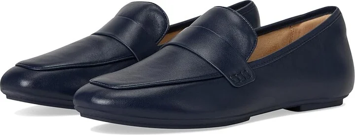 FitFlop Delicato Soft Leather Loafers Women's Shoes Midnight Navy : 6.5 M (B)