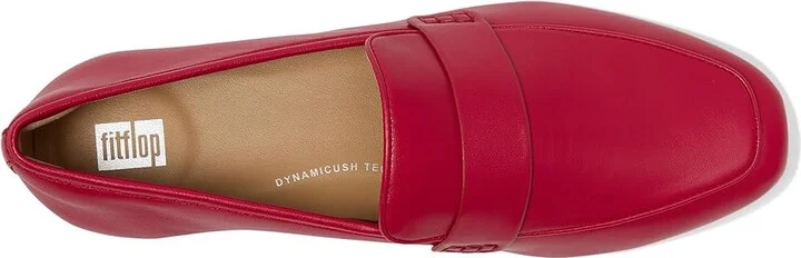 FitFlop Delicato Soft Leather Loafers Women's Shoes Redberry : 6.5 M (B) - Image 2