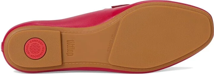 FitFlop Delicato Soft Leather Loafers Women's Shoes Redberry : 6.5 M (B) - Image 3