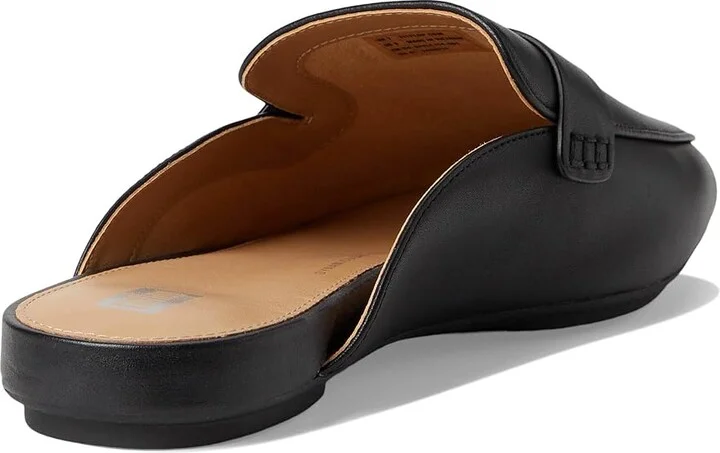 FitFlop Delicato Soft Leather Mules Women's Shoes Black : 7 M (B), Leather/Nappa/Rubber - Image 4