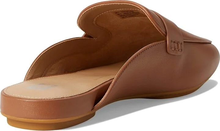 FitFlop Delicato Soft Leather Mules Women's Shoes Deep Tan : 7.5 M (B), Leather/Nappa/Rubber - Image 4
