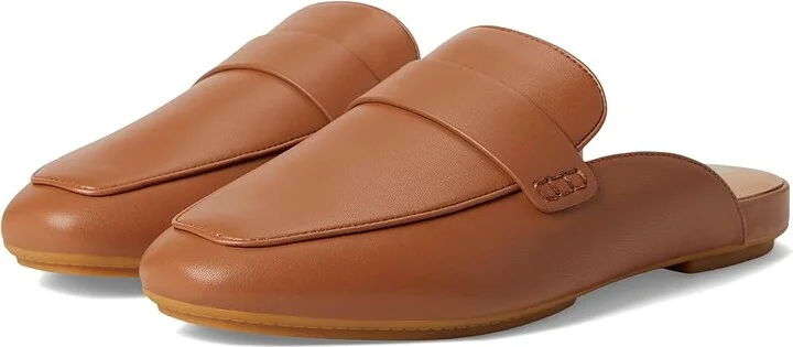 FitFlop Delicato Soft Leather Mules Women's Shoes Deep Tan : 7.5 M (B), Leather/Nappa/Rubber