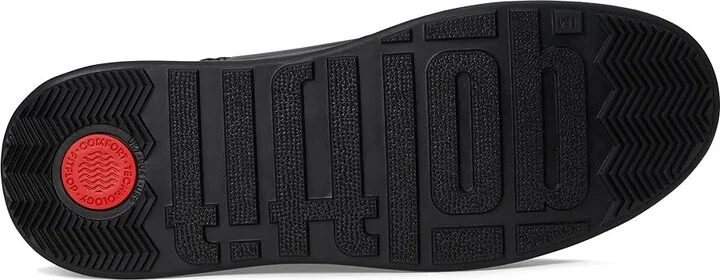 FitFlop F-Mode Folded-Knot Flatform Tall Stretch Boots Women's Boots Black : 6 M (B), Leather - Image 3
