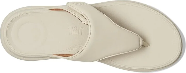 FitFlop F-Mode Go Adjustable Flatform Toe-Post Sandals Women's Wedge Shoes Paris Beige : 10 M (B), Faux Leather - Image 2