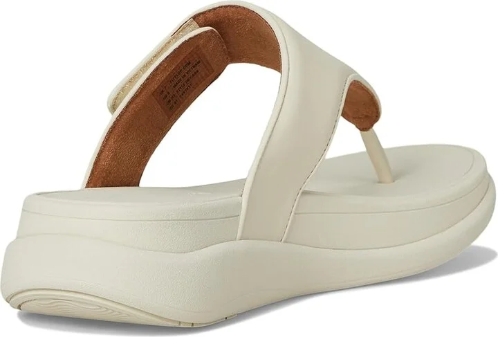 FitFlop F-Mode Go Adjustable Flatform Toe-Post Sandals Women's Wedge Shoes Paris Beige : 10 M (B), Faux Leather - Image 4
