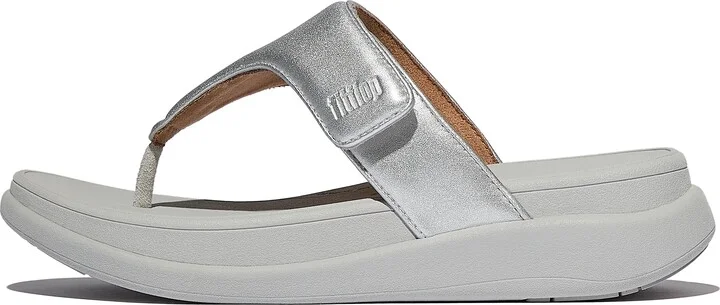 FitFlop F-MODE GO Adjustable Metallic Toe-Post Sandals Faux Leather Pu