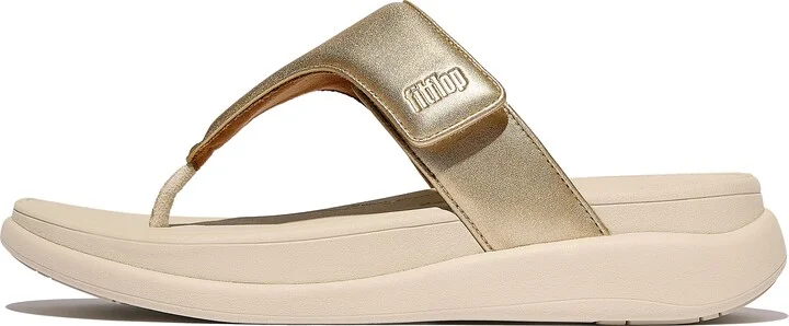 FitFlop F-MODE GO Adjustable Toe-Post Sandals Faux Leather Pu