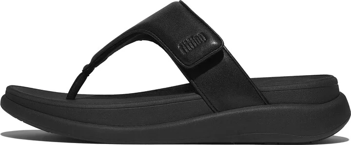 FitFlop F-MODE GO Adjustable Toe-Post Sandals Faux Leather Pu